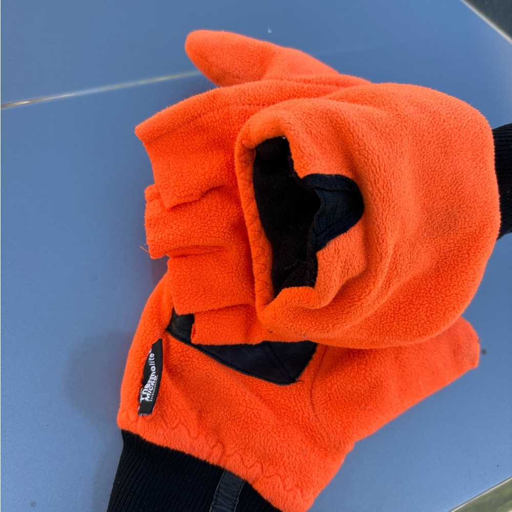 3M Thinsulate Vibrant Orange Mittens